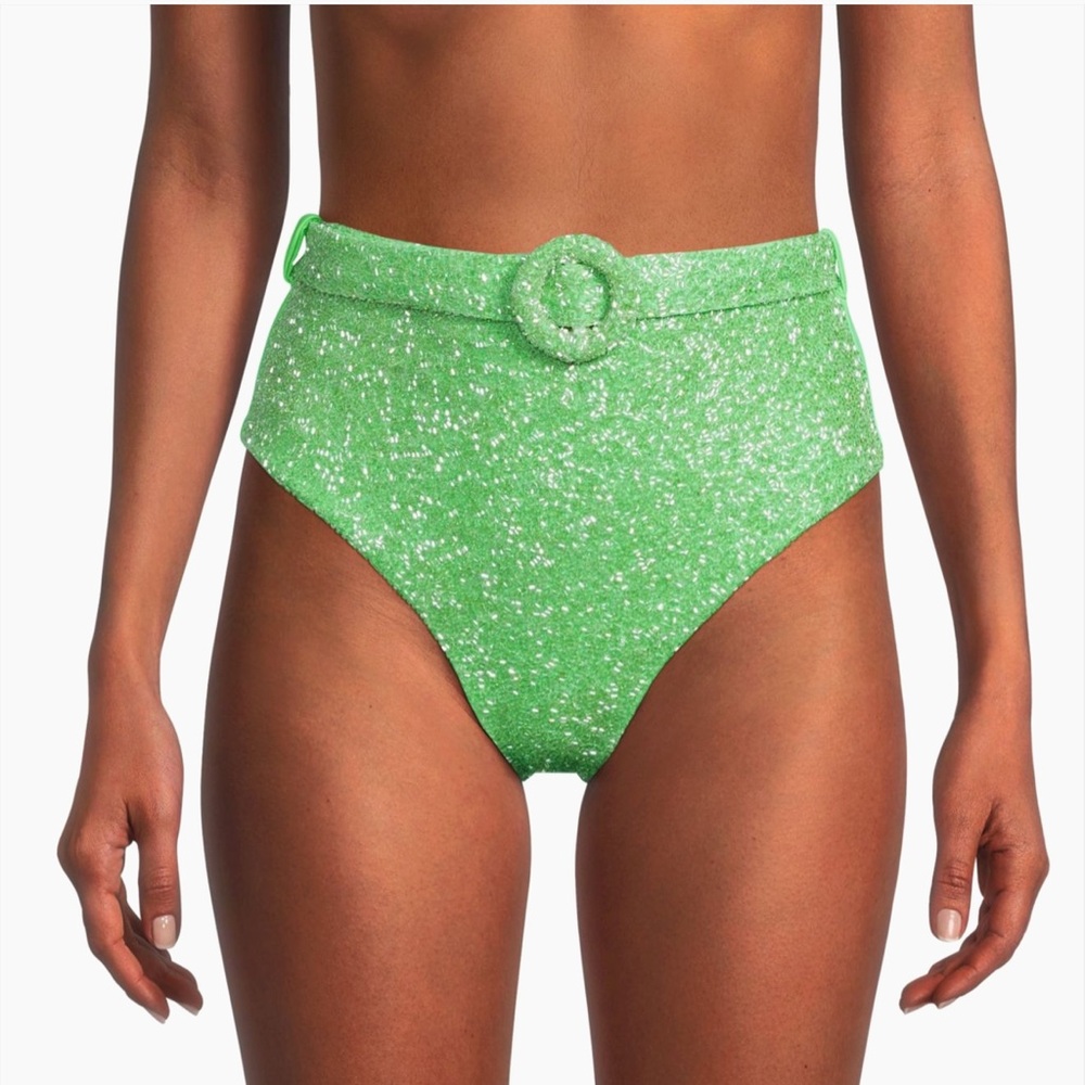 Oceanus Heidi Beaded High Waist Bikini Bottom